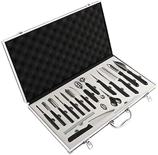 YaeTek 18PCS Culinary Fruit Vegetable Carving Tool Set Kitchen Food Cake Carving Peeling