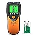 Mecurate Stud Finder Leitungssucher Wand Scanner Detektor Ortungsgerät - 5 in 1 elektronischer Stud mit LCD-Display und akustischem Alarm für Holz AC Live Wire Anzeige,Leitungsfinder