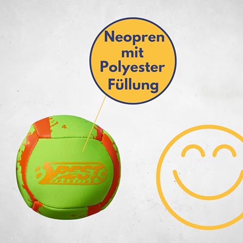 BEST SPORTING Neopren Mini-Fußball, Verschiedene Farbausführungen (grün/orange)
