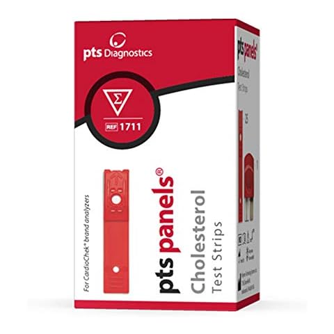 PTS Panels #1711 Test Strips (25 strips /box) Total Cholesterol for White CardioChek ST or Gray PA Analyzers Cover