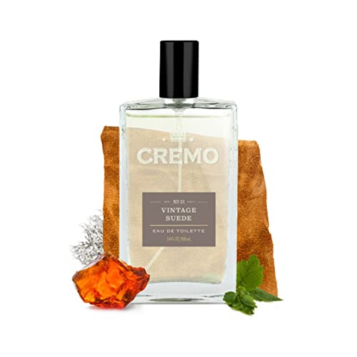 Cremo Vintage Suede (Reserve Collection) Cologne Spray, A Combination Of White Moss, Rich Amber, And Smooth Suede, 3.4 Fl Oz #TOP4