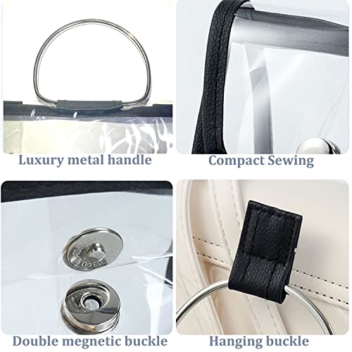 Clear Handbag Dust Bags Transparent Purse Storage Organizer For Closet Handbag Protector With Magnetic Snap(2 Pack) #TOP1