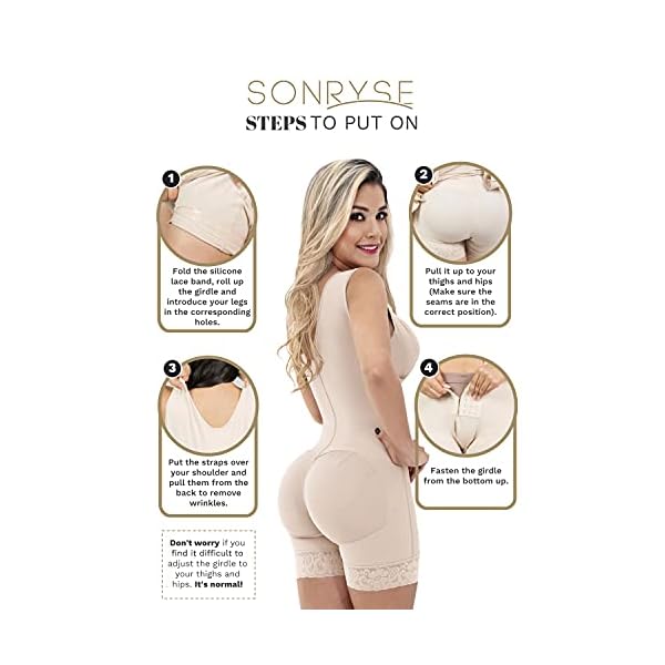 Sonryse-Fajas-Colombianas-Reductoras-y-Moldeadoras-Bra-Shapewear-Waist-Slimming-Girdles-for-Women Sonryse Faja Colombianas Post Surgery Compression Garment Stage 2 Fajas Reductoras y Moldeadoras