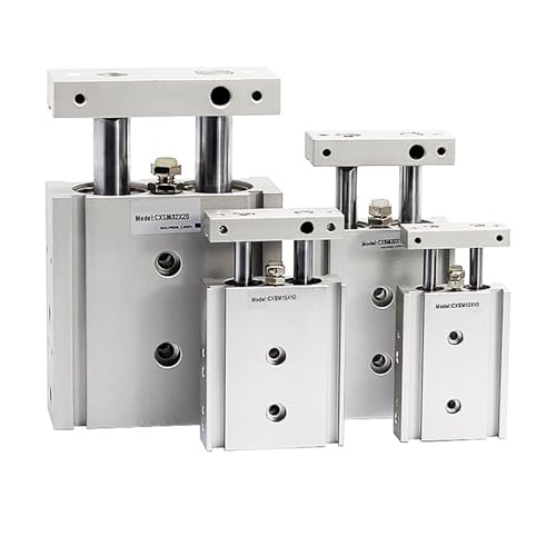 Vérin pneumatique double tige CXSL25 pour robotique précise