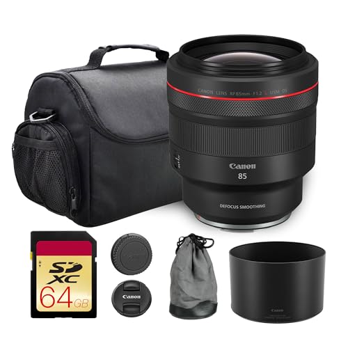 Canon (�L���m��) RF 85mm f/1.2 L USM DS�����Y | L�V���[�Y �|�[�g���[�g�v���C�� �f�t�H�[�J�X�X���[�W���O ���邢f/1.2�i��&���x�Ȍ��w�@�� | �|�[�g���[�g&�E�F�f�B���O�ʐ^�p (3450C002) + �V�����_�[�o