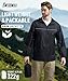 SWISSWELL Rain Jacket Men Waterproof Windbreaker Packable Lightweight Hooded Raincoat for Golf Cycling Hiking Black M