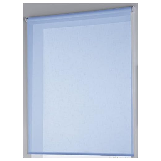 Rollertor Dresde - Estor Enrollable, Tela, Azul, 130 x 175 cm