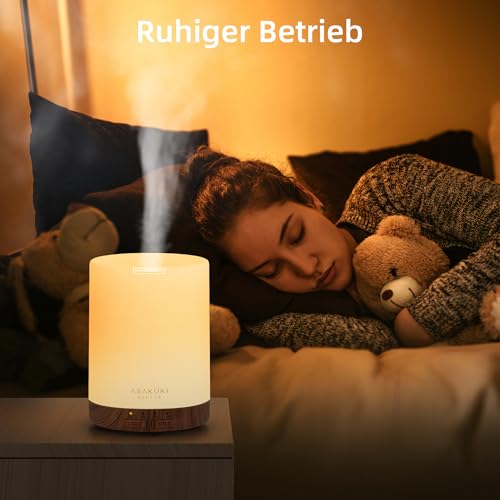 ASAKUKI Aroma Diffuser Ätherische Öle, 5 In 1 Ultraschall Aromatherapie Diffusor, Luftbefeuchter mit Timer, Abschaltautomatik bei Wasserlosem Zustand, Duftlampe Büro