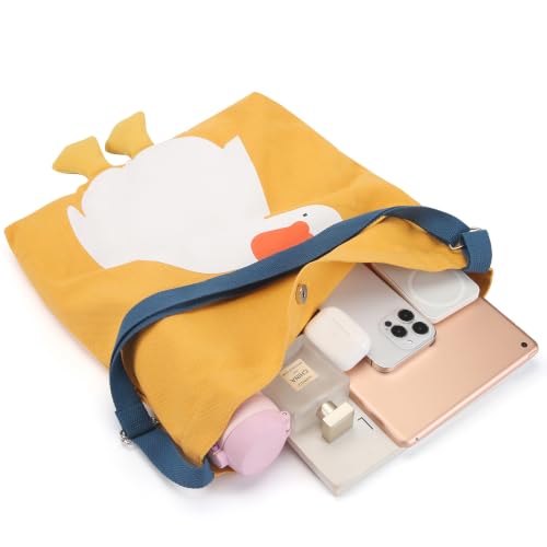 Bolso Tote Canvas divertido Pato y Ganso miniatura 4