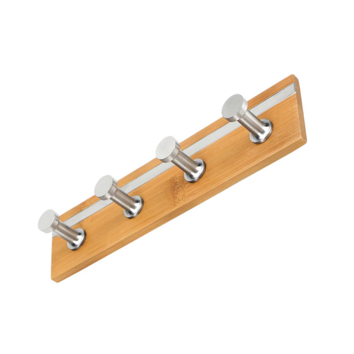 Tofficu Bathroom Rail Rack Hanger with Hooks Self Adhesive Towel Holder No Drilling Required Durable and for Bathroom Kitchen