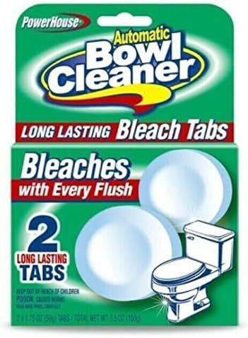 Automatic Toilet Bowl Cleaning Tablets, Bleach, 2-Pk.