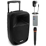 CONFIGURACIÓN Y GRABACIÓN DE AUDIO: Este conjunto de altavoz y micrófono puede grabar audio transmitido a través del altavoz o mediante el micrófono externo incluido, lo cual es perfecto para ensayar o practicar canto. También tiene controles de eco, graves y agudos para sonidos de DJ.