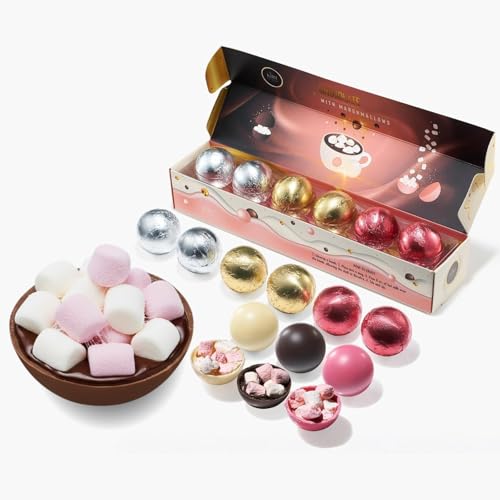 Hot Chocolate Bombs Marshmallow Filled Balls - Set of 6-3