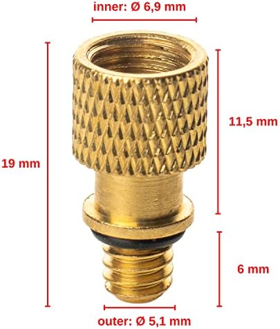Adapter do wentylu Schrader na wentyl Dunlop, 3 szt., AV na wentyl DV, adapter do wentylu MTB, adapter do wentylu motocyklowego, adapter wentyla Schradera na zawór normalny, adapter zaworu