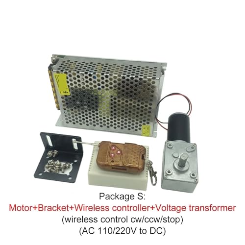 Motor con engranaje helicoidal A58SW31ZY de 24 V CC controlador de velocidad y bloqueo automático 7