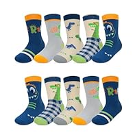 Kyopp Chaussettes rigolotes Enfants Filles et Garçons Drôles Chaussettes Animaux Coton Unisexe Kids Crew Socks 10 Paires 21-24