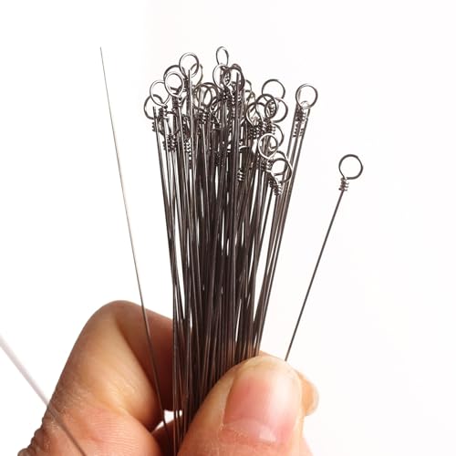 Kit de 100 ejes de acero inoxidable para señuelos de pesca miniatura 3
