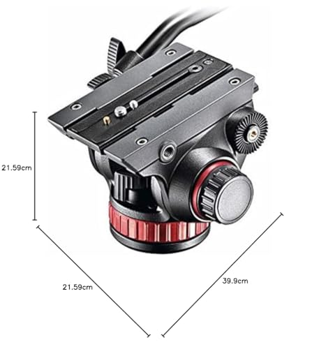 Miniatura 10 de Manfrotto Mvh502ah Cabezal De Video Con Base Plana Y Palanca Fija, Cabeza Para Cámaras De Video Compactas Y Cámaras Dslr Para Filmación, Creación De Contenidos, Vlogging, Transmisión En Vivo