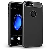 iPhone 7 Plus Case, Orzly AirFrame for iPhone 7 Plus – Lightweight & Slim-Fit Protective Bumper Frame & Case for iPhone 7 Plus (5.5 inch model) - Black on Black