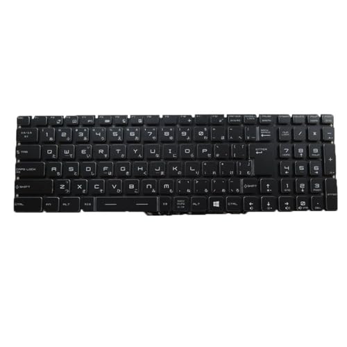 �u���b�N�̃m�[�g�p�\�R���A�L�[���ƂɃt���J���[�o�b�N���C�g�L�[�{�[�h�݊� MSI GF75 Thin 10SE 10SEK 10SER ���{�� JP