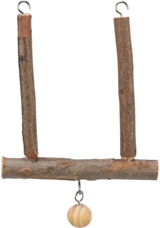 Trixie Natural Living Swinging Trapeze z dzwonkiem, 15 x 12 cm, brązowy