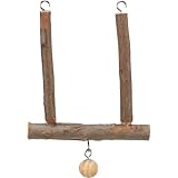 Trixie 5831 Natural Living Trapezschaukel mit Glocke, 12 × 15 cm