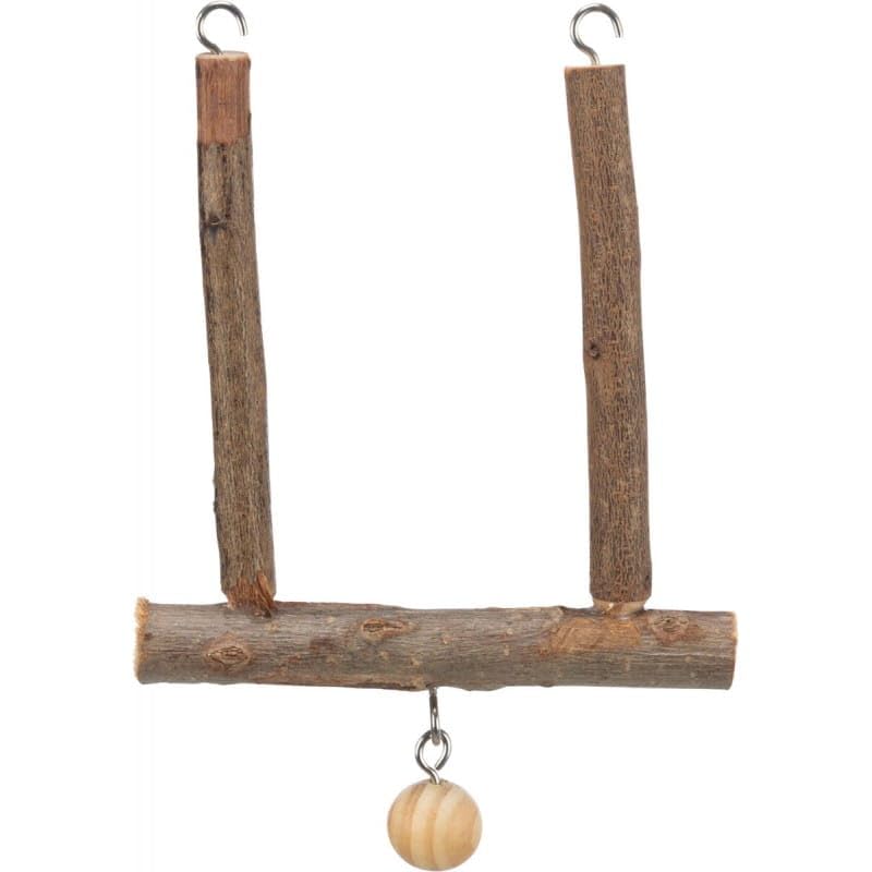 Trixie 5831 Natural Living Trapezschaukel mit Glocke, 12 × 15 cm