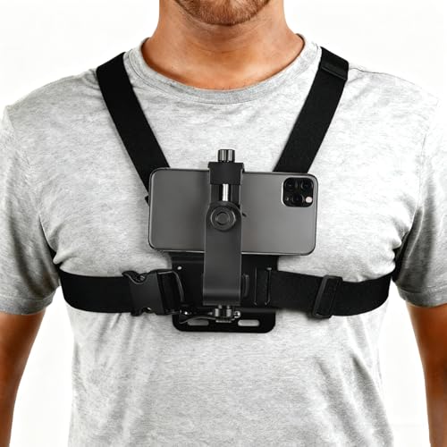 Chest Phone Holder with Code DA77S4HH - Hands Free Camera Mount