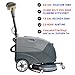 Emotor 15'' Foldable Walk Behind Floor Scrubber Machine Hand Push Scrubber Machine for Industrial Commercial Usem,Upgrade Automatic Water Flow, Machine Size 32