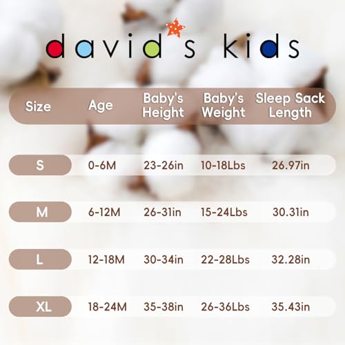 david's kids 3 Pack Warm Micro Fleece Baby Sleep Sack 6-12 Months, Soft Baby Wearable Blankets with 2-Way Zipper, Comfy Winter Sleeping Bags for Infant Newborn Boys Girls, Medium Size, Dinosaur by david's kids - Image 6