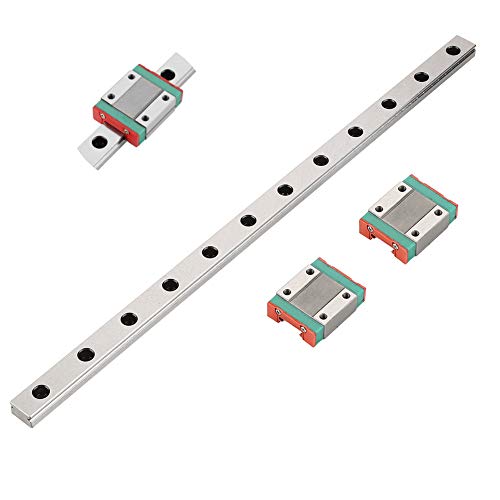 Rail Linéaire 300mm anti-jeu avec 2 Blocs MGN12H pour Corriger les Défauts de Gravure CNC
