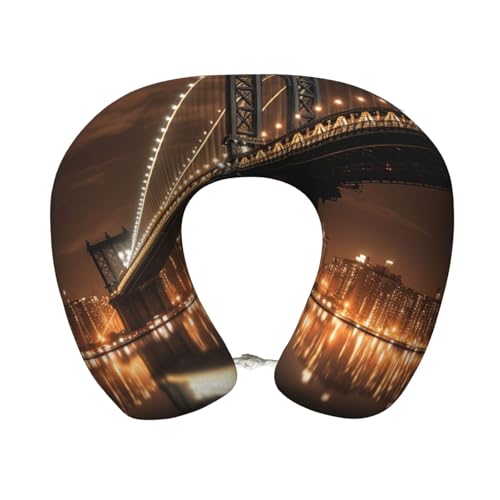 Almohada de viaje de espuma viscoelástica negro talla única miniatura 1