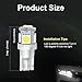 LncBoc 194 LED Light Bulb 6000K T10 LED Bulbs 168 LED Bulb W5W White Wedge Super Bright 5-SMD 5050 ChipSets for License Plate Car Dome Map Door Courtesy Lights (Pack of 10)