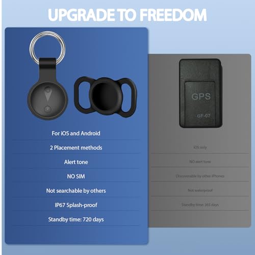 Collier GPS chat et chien noir traceur étanche compatible iOS Android