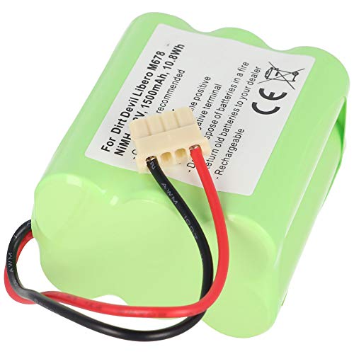 Batterie compatible avec Dirt Devil Libero M678, EVO M678, Dirt Devil 0678004 7,2 V 1500 mAh