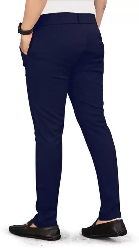 Image of Vanits Men's Slim Fit Casual Trousers Pack of 1