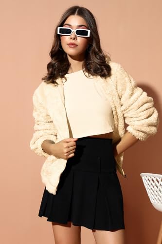 Image of THE DRY STATE Women's Fur Pull Over With High Neck