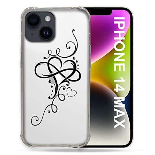 Coque silicone transparente iPhone 14 Plus 6.7 motif finesse pure