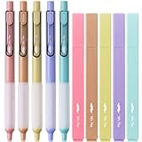 Mr. Pen- Aesthetic Highlighters and Gel Pens, 10 Pack, Morandi Color Highlighters, Assorted Color Gel Pens