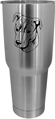 Miniatura 3 de Vaso grabado con temática de perro galgo italiano de 30 onzas