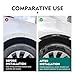 Teybouk 4 PCS Car Wheel Arch Protector, Wheel Tire Eyebrow Strips, Scratch-resistant Auto Fender Flare Lip Trim, Universal for Auto Body Edge (Black, #Sport)