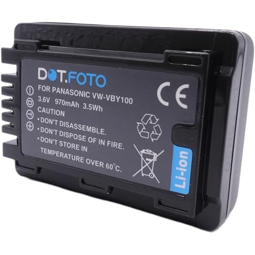 Batería recargable VW-VBY100 para Panasonic HC-V130 en viajes familiares