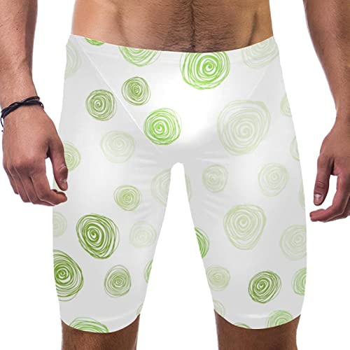 Short de bain moulant pour homme vert et multicolore taille m hui jin shop