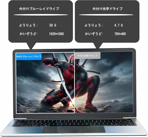 ブルーレイドライブ外付け blu-rayプレイヤー再生読み書usb-a/type-c ブルーレイプレーヤー対応Win7-11/MAC対応 ノートパソコン対応 blu-ray けドライブ（silver）