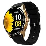 Fire-Boltt Invincible Plus 1.43" AMOLED Display Smartwatch with Bluetooth Calling, TWS Connection, 300+ Sports Modes, 110 in-Built Watch Faces, 4GB Storage & AI Voice Assistant (Gold Black)