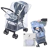 ダイヤ (Daiya) ベビーカー用レインカバー GY (収納ポーチ付き) A型 B型 対面式 背面式 ハンドル幅51㎝まで対応 乗り降りラクラク 飛沫対策 ウイルス対策 雨 風除け 防寒 前開きファスナー 030524 通気性バツグン 防風 防雪 花粉対策 多目的 ピクニック