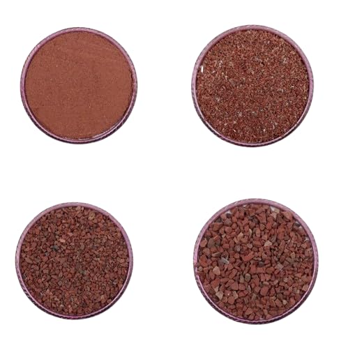 Natural Crushed Red Jasper Coarse Gemstone Powder Crushed All Size For Woodwork, Ring Inlay Jasper Healing Stone Powder Resin Art Inlay (100 Gram (3.52 OZ), Dust Powder)