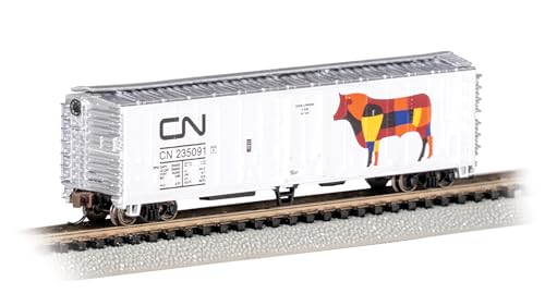 Bachmann Trains - ACF 50' Steel Reefer - Canadian National #235091 (Beef) - N Scale