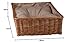 e-wicker24 Alles aus Weide Hundekorb aus Weide für Hund und Katze Hundebett Katzenbett mit Kissen Tierkorb geflochten Katzenkorb rechteckig Liegestuhl 80x50 H10/18