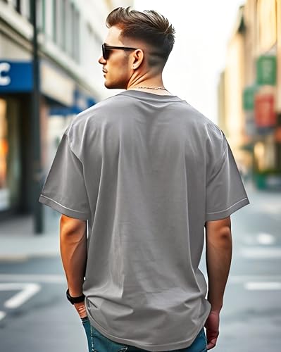 Image of AUSK Oversized Tshirts || Half Sleeve Round Neck T-Shirts for Men